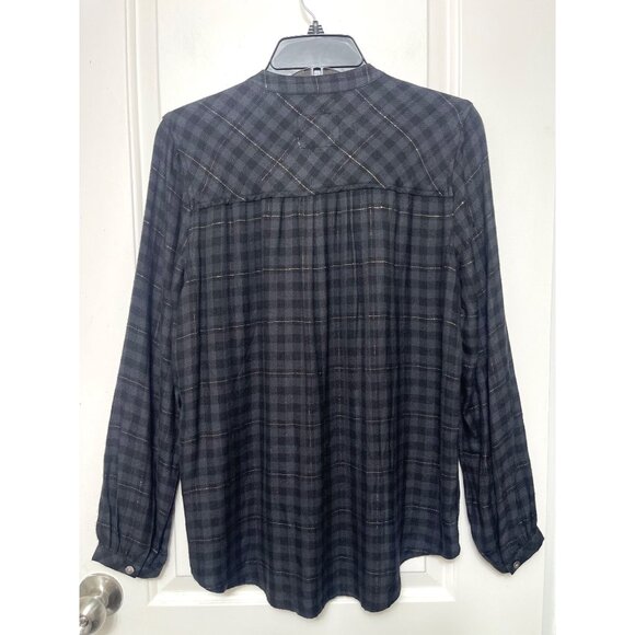 Rails Eloise‎ Long Sleeve Top in Onyx Lurex Size S - Picture 9 of 14